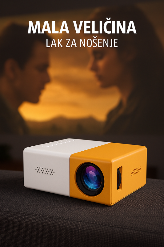 Bioskop na zidu za 60 sekundi uz mini projektor